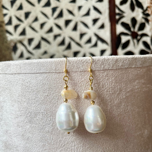 Baroque Pearl Earrings